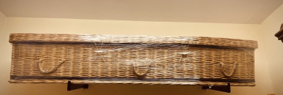 Wicker Casket available from Flood Funeral Directors, Gorey, Co. Wexford, Ireland